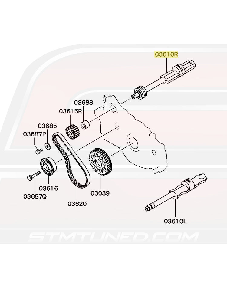 Mitsubishi OEM Balance Shaft (RH) for Evo 1-8 & DSM (MN137236)