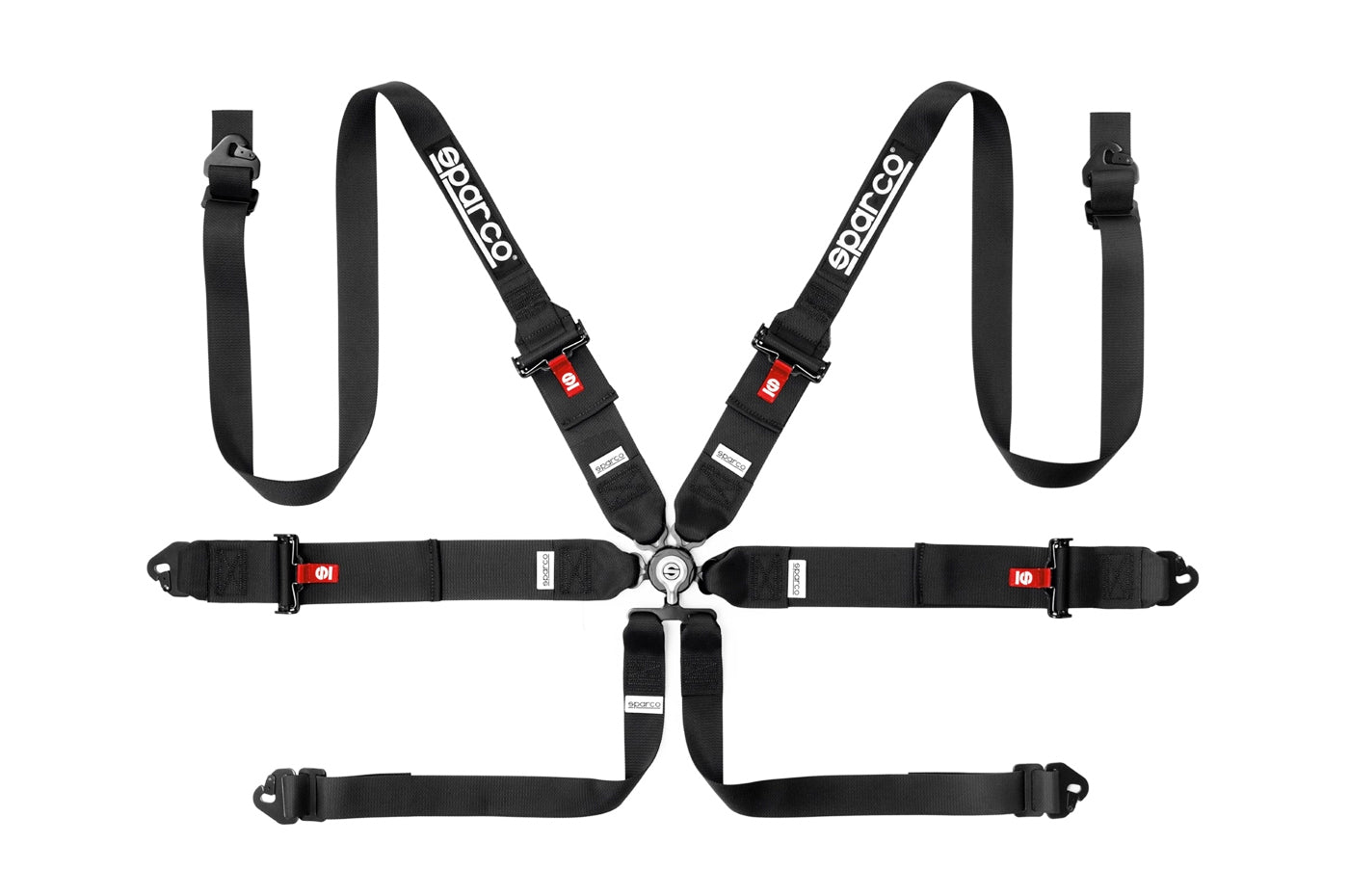Sparco Competition Harness 6 Point Hans 3"/2" Steel