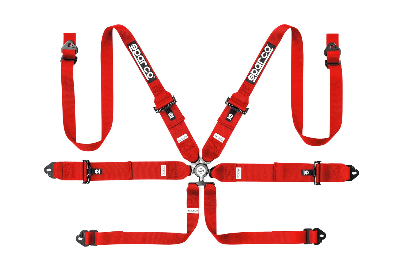 Sparco Competition Harness 6 Point Hans 3"/2" Steel