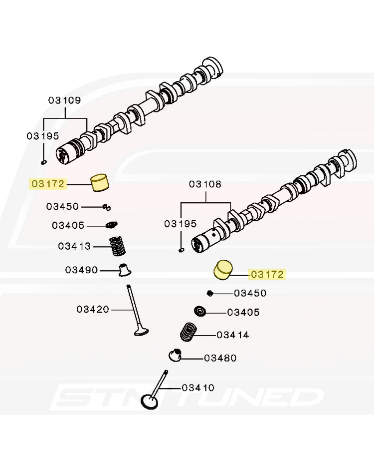Mitsubishi OEM Cam Bucket Valve Tappet for Evo X