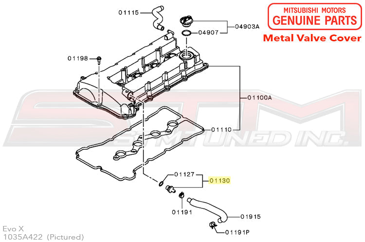 Mitsubishi PCV Valve - Evo X