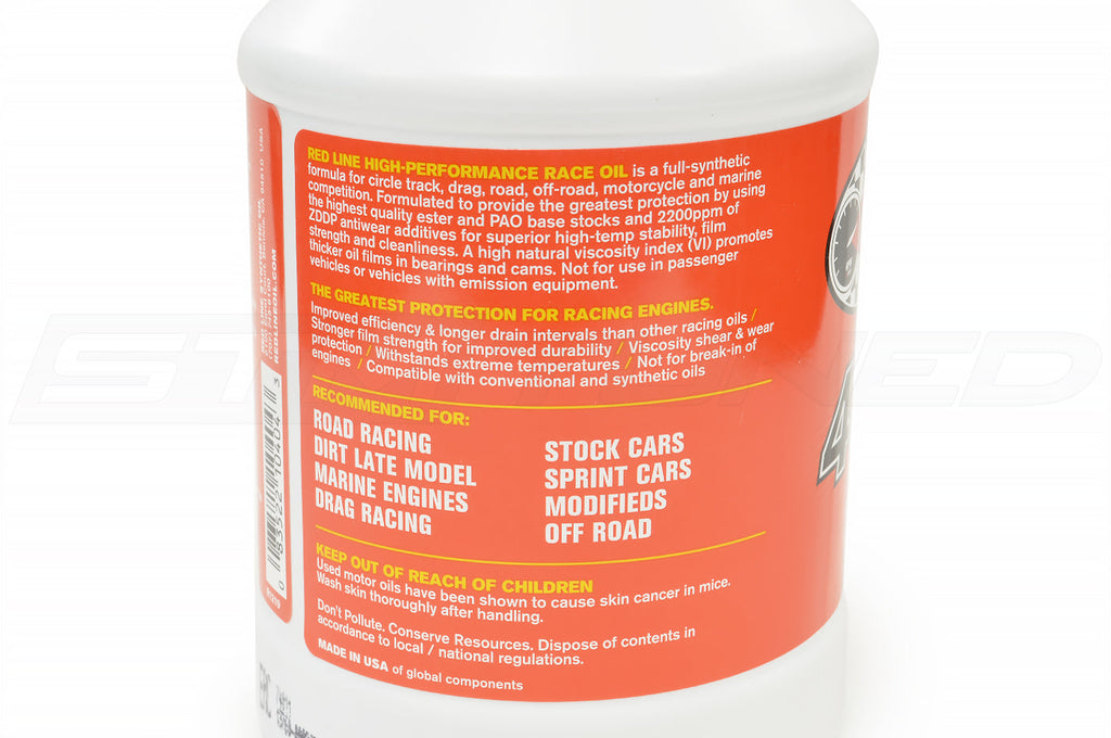 RedLine 40WT Race Oil (15W40) Engine Oil