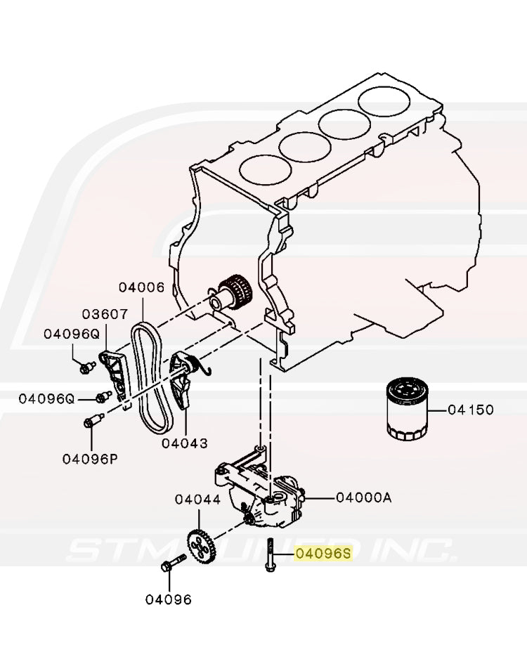 Mitsubishi OEM Oil Pump Bolts for Evo X