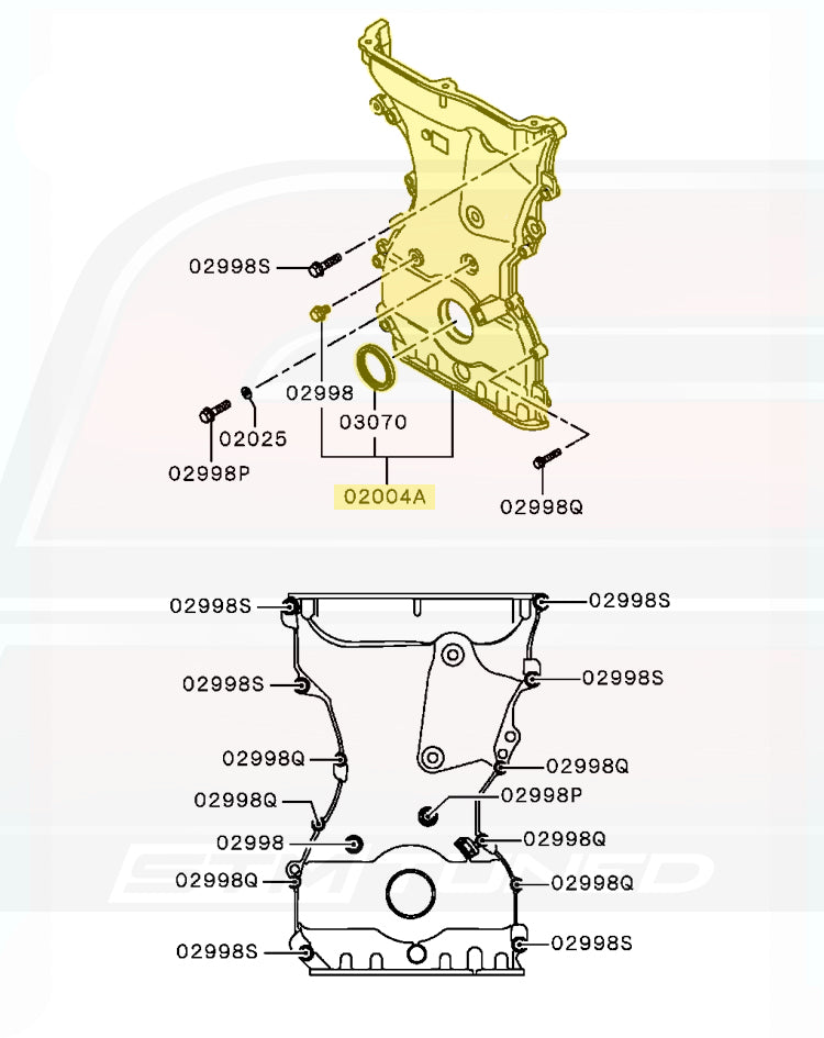 Mitsubishi OEM Timing Cover for Evo X (1060A051)