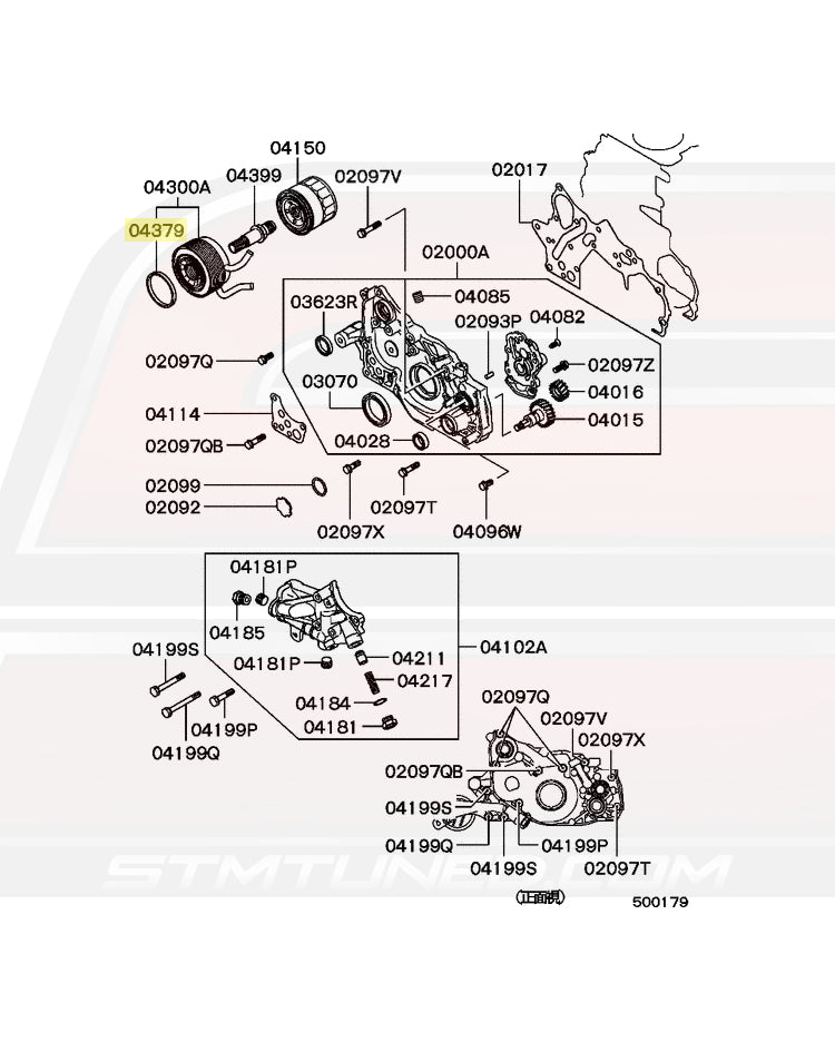 Mitsubishi OEM Engine Oil Cooler O-Ring for DSM (1240A125)