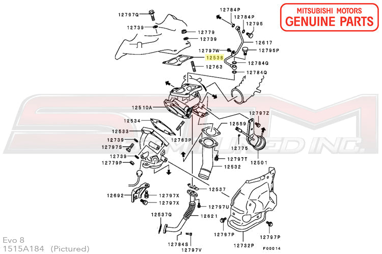 Mitsubishi Turbo to Manifold Gasket - Evo 4-9/X