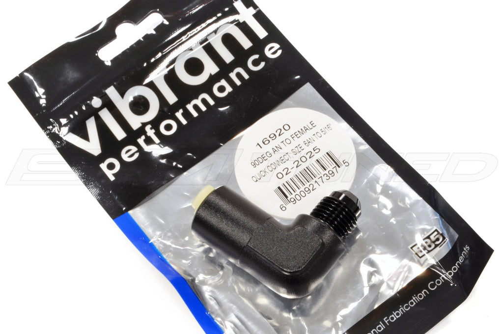 Vibrant Quick Disconnect EFI Adapter Fitting (90°)