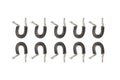Vibrant Stainless Steel Cushioned P-Clamps (Pack of 10)