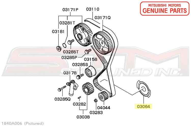 Mitsubishi OEM Crank Trigger Plate for 2G DSM & Evo 4-9 (1840A006)