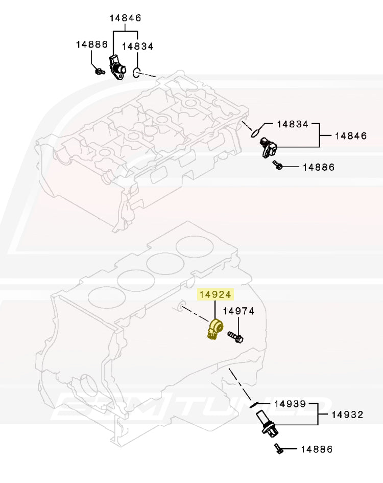 Mitsubishi OEM Knock Sensor for Evo X/Ralliart (1865A040)