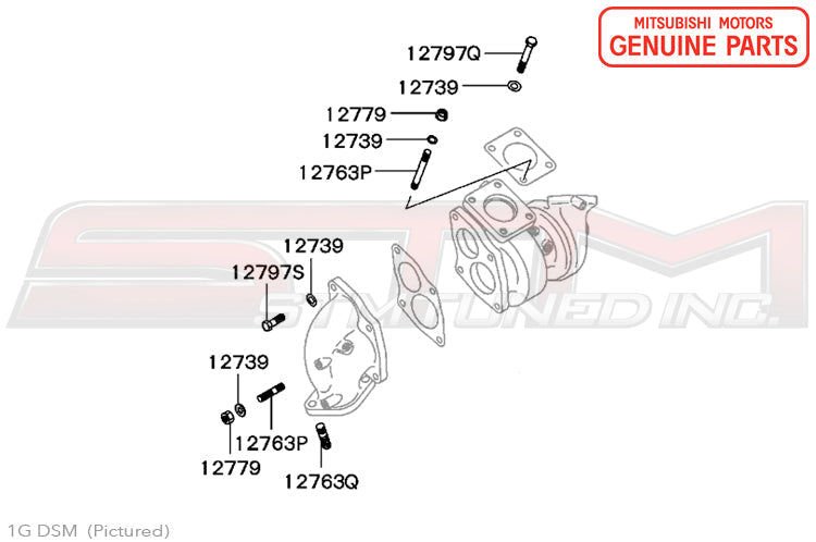 Mitsubishi OEM Turbo Hardware for 1G DSM