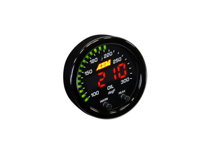 AEM X-Series Water Oil Trans Temperature Gauge (30-0302)
