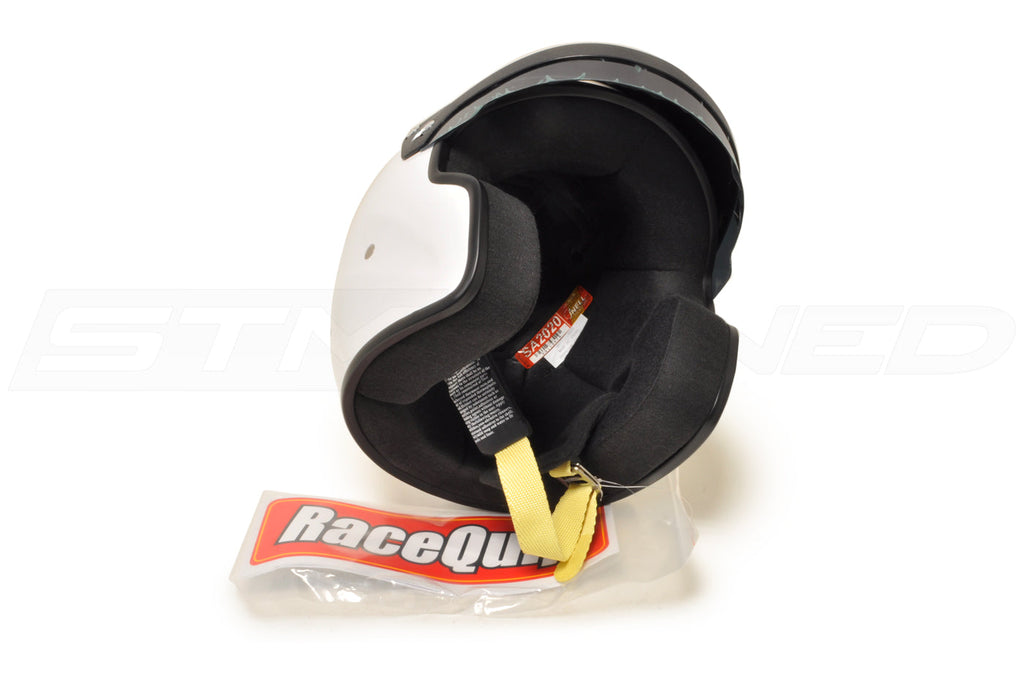 RaceQuip OF20 Open Face Helmet Gloss White