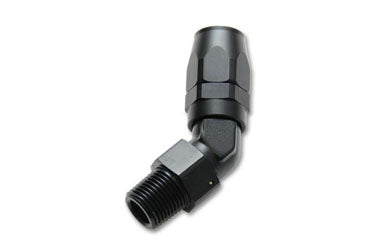 Vibrant Male NPT 45 Deg. Hose End Fittings
