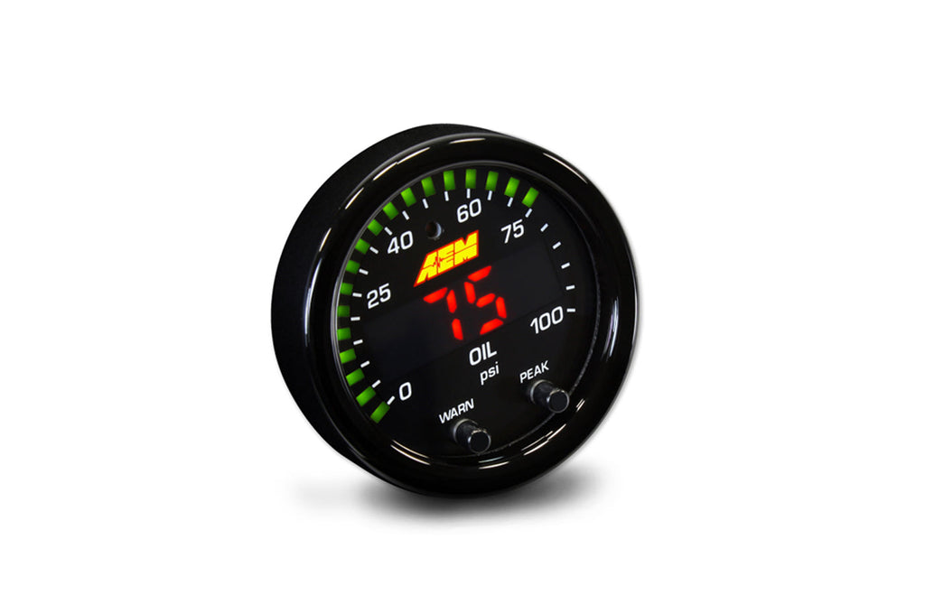 AEM X-Series Oil Fuel Pressure Gauge (30-0301)