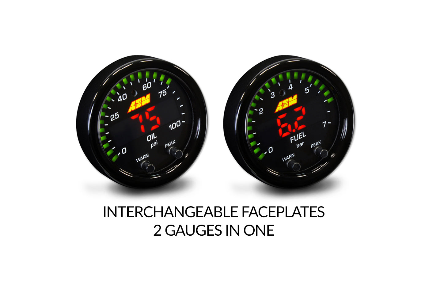 AEM X-Series Oil Fuel Pressure Gauge (30-0301)