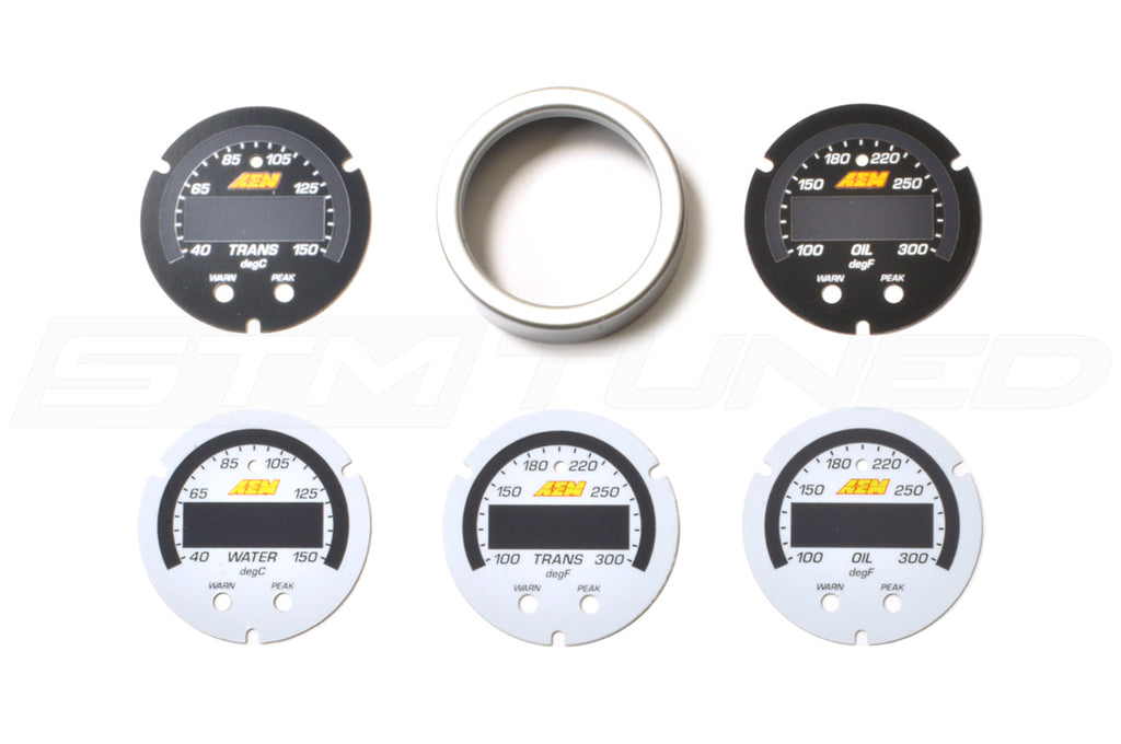 AEM Faceplate/Bezel Kit for X-Series Water Trans Oil Temp (30-0302-ACC)