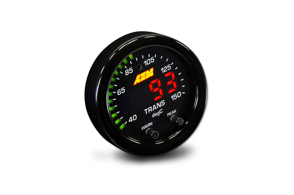 AEM X-Series Water Oil Trans Temperature Gauge (30-0302)