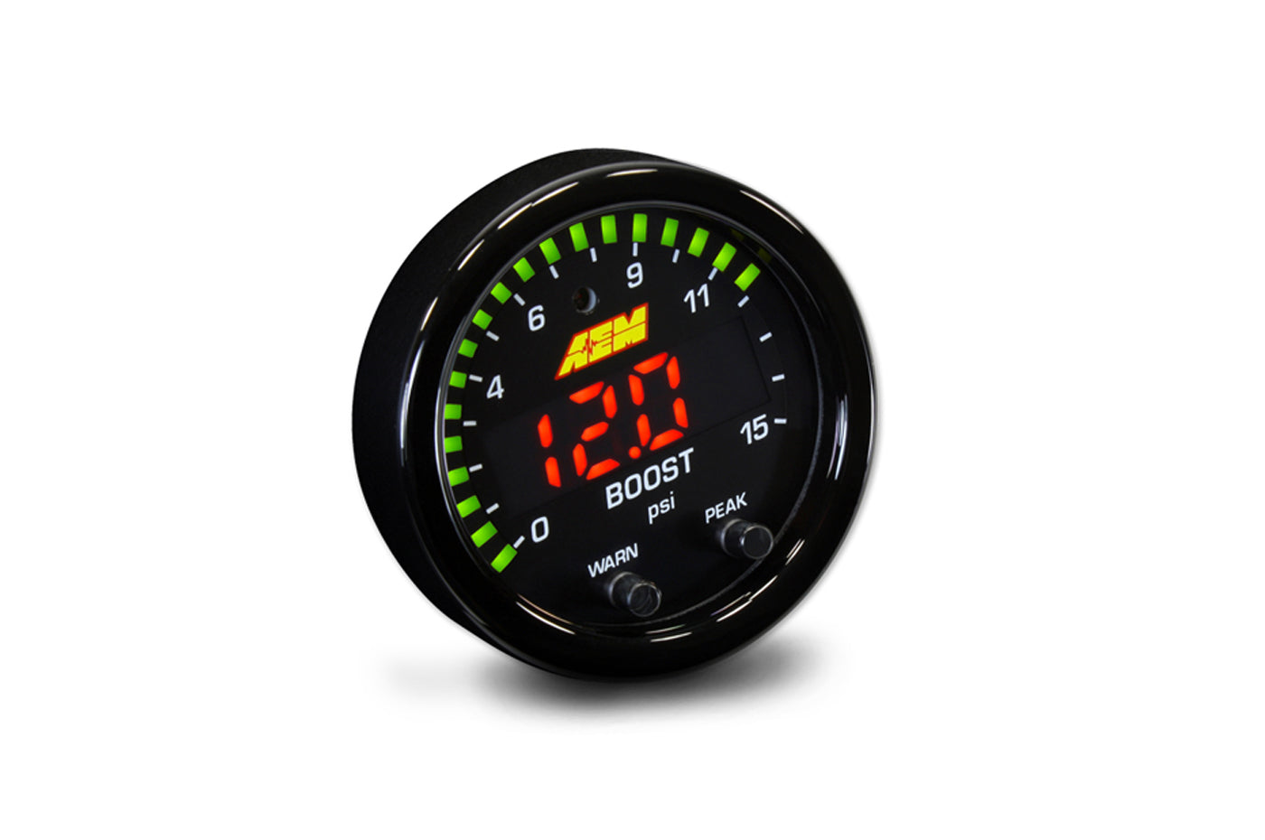 AEM X-Series Boost / Fuel Pressure Gauge 0-15PSI (30-0309)