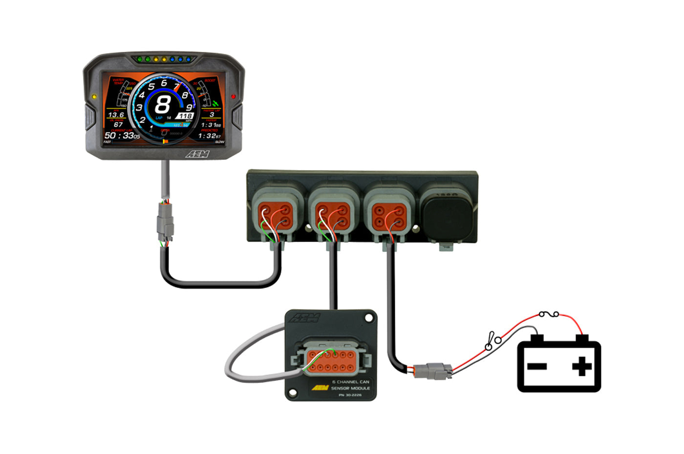AEMnet 4 Port CAN Hub (30-2225)