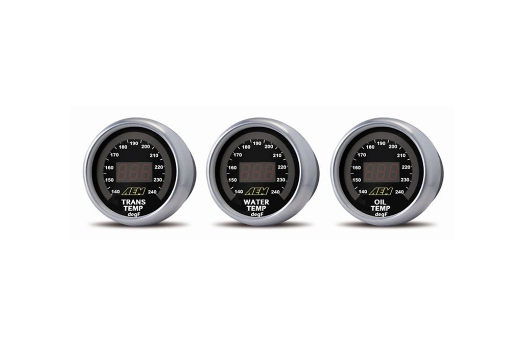 AEM Digital Trans Oil Water Temperature Gauge (30-4402)