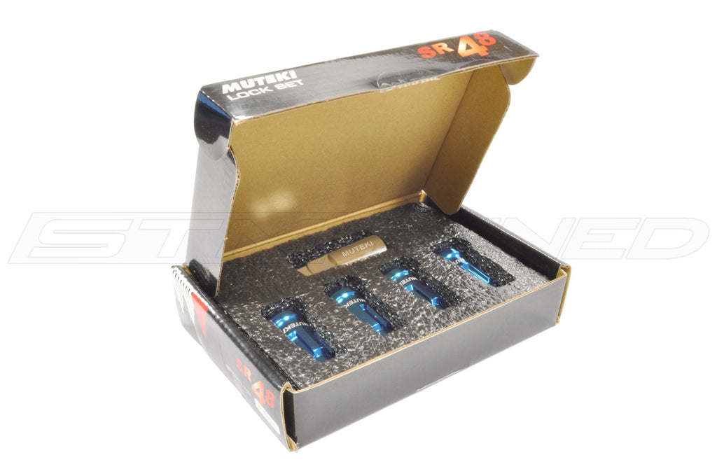 Muteki SR48 Open Ended Locking Lug Nuts (M12 x 1.5)