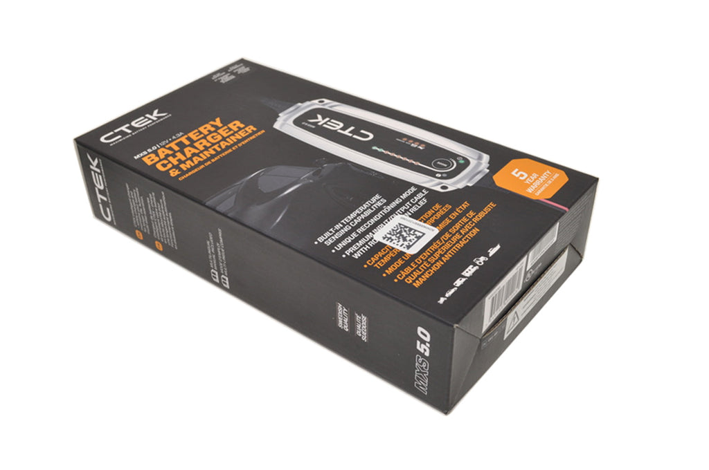CTEK MXS 5.0 Battery Charger for 12 Volt Batteries (40-206)
