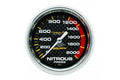 Nitrous Pressure: 0-2000 PSI - Carbon Fiber Mechanical Gauge (2 5/8")