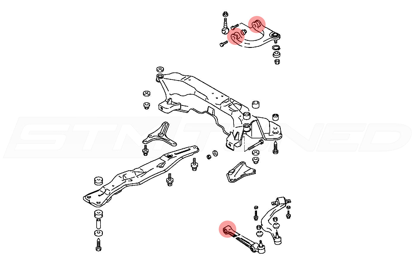 Energy Suspension Front Control Arm Bushings for 2G DSM (5.3118G)
