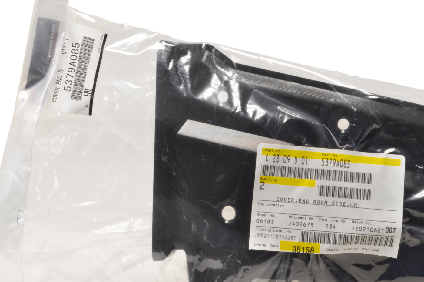 Mitsubishi OEM Engine Splash Shield LH for Evo X (5379A085)
