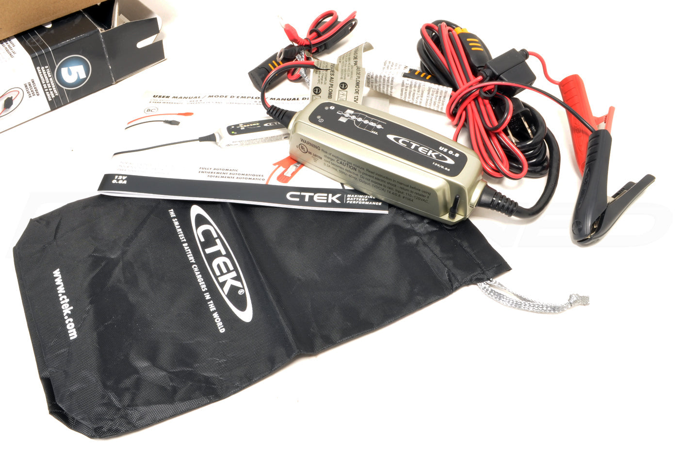 CTEK US 0.8 12V Motorcycle Battery Charger (56-865)