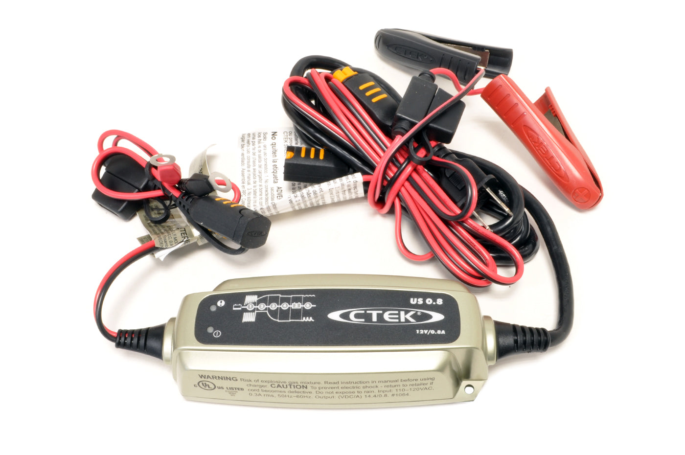 CTEK US 0.8 12V Motorcycle Battery Charger (56-865)