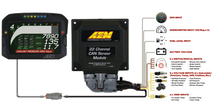 AEM Carbon 22 Channel CAN Sensor Module (30-2212)