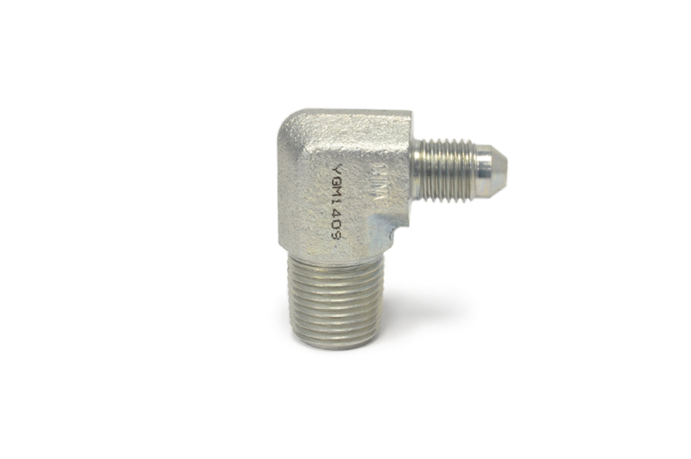 Techna-Fit -4AN 90° to 3/8 NPT Male Steel Turbo Adapter Fitting (782246)