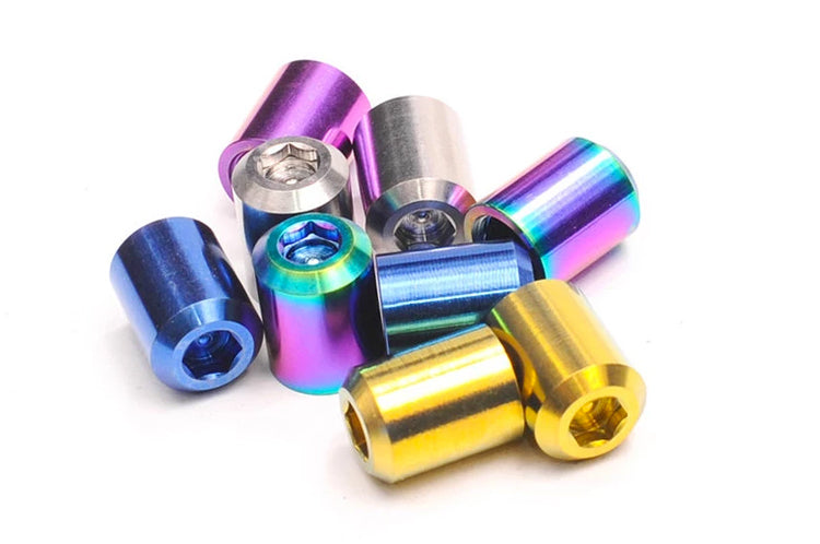 Dress Up Bolts Titanium Valve Stem Caps Bullet Style (ACC-001)