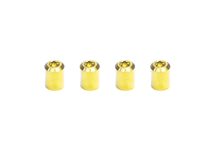 Dress Up Bolts Titanium Valve Stem Caps Bullet Style (ACC-001)