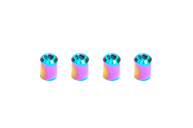 Dress Up Bolts Titanium Valve Stem Caps Bullet Style (ACC-001)