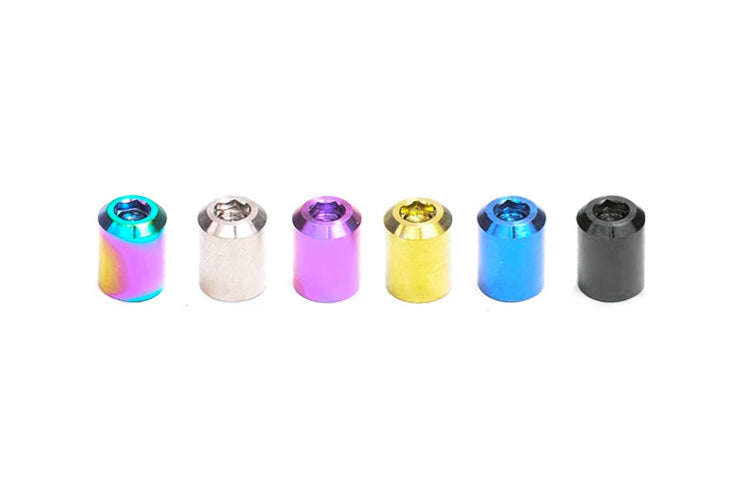 Dress Up Bolts Titanium Valve Stem Caps Bullet Style (ACC-001)