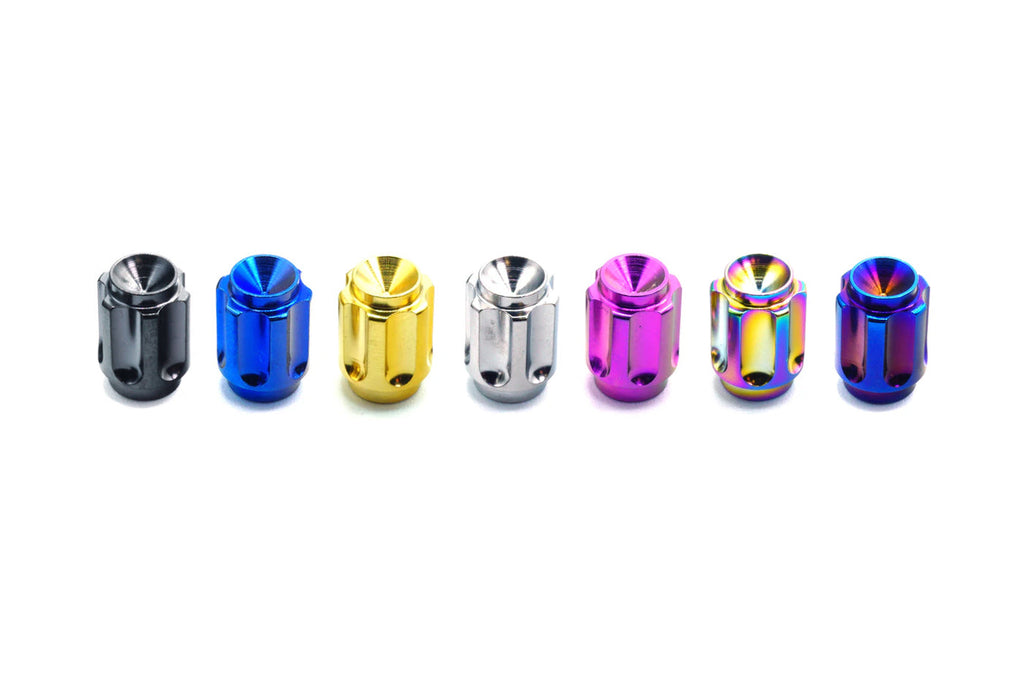 Dress Up Bolts Titanium Valve Stem Caps Gear Style (ACC-002)