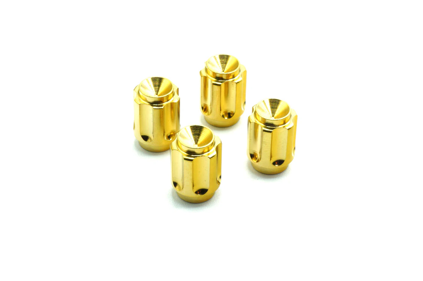Dress Up Bolts Titanium Valve Stem Caps Gear Style (ACC-002)