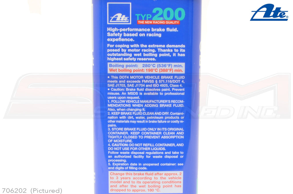 ATE Type 200 Amber Brake Fluid 1L (706202)