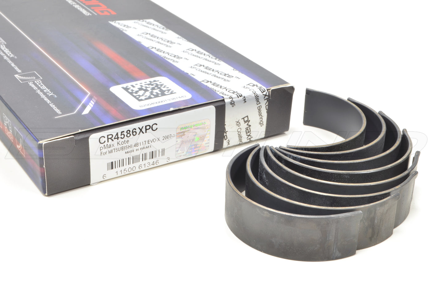 King Race Polymer pMaxBlack Rod Bearings for Evo X 4B11 (CR4586XPC)