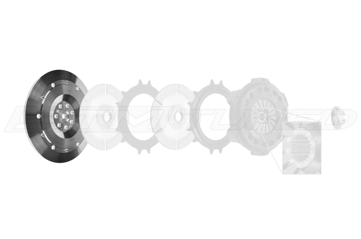 PTT 7.25 Replacement Flywheel for 7-Bolt AWD DSM (FH541)