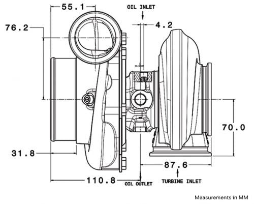 Garrett GTX3582R Gen II Reverse Rotation (450-850 HP)
