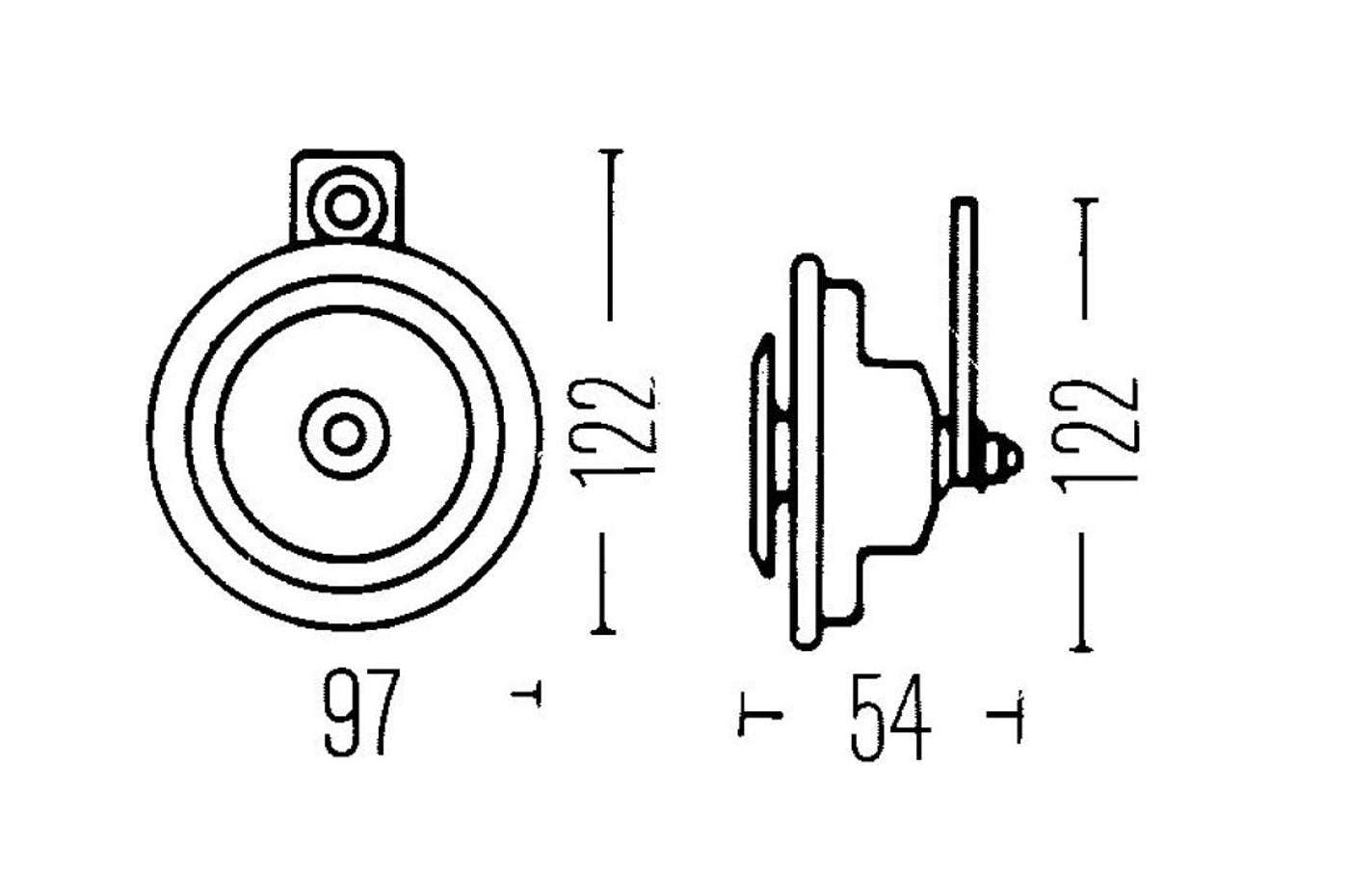 Hella Yellow Sharptones Horns (H31000001)