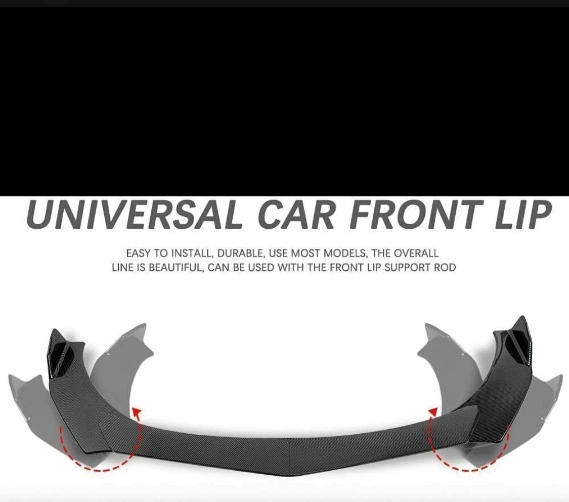 Front Bumper Lip Splitter Spoiler Rear Lip Strut Rod Support For Mitsubishi Eclipse 2g