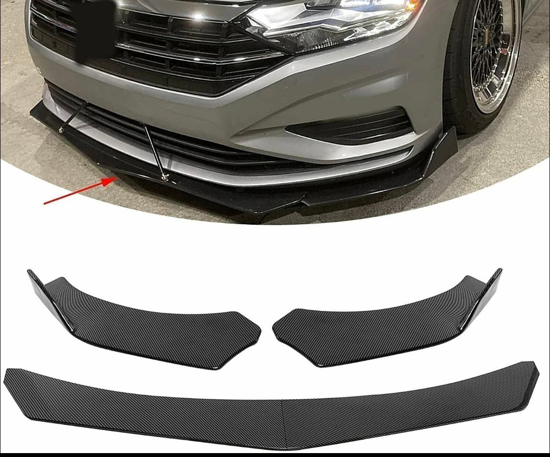 Front Bumper Lip Splitter Spoiler Rear Lip Strut Rod Support For Mitsubishi Eclipse 2g