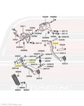 Mitsubishi OEM Clutch/Brake Pedal Stopper for 1G/2G DSM