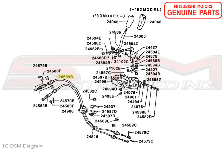 Mitsubishi Shifter Cable Clip (Transmission Side) - 1G/2G DSM