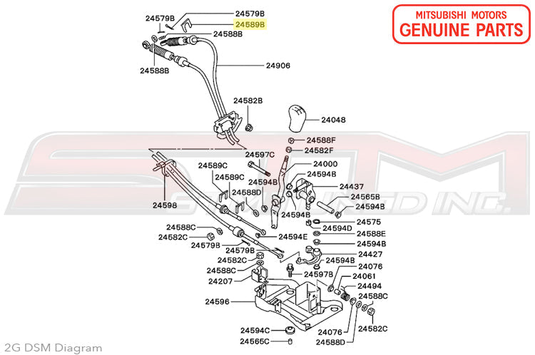 Mitsubishi Shifter Cable Clip (Transmission Side) - 1G/2G DSM